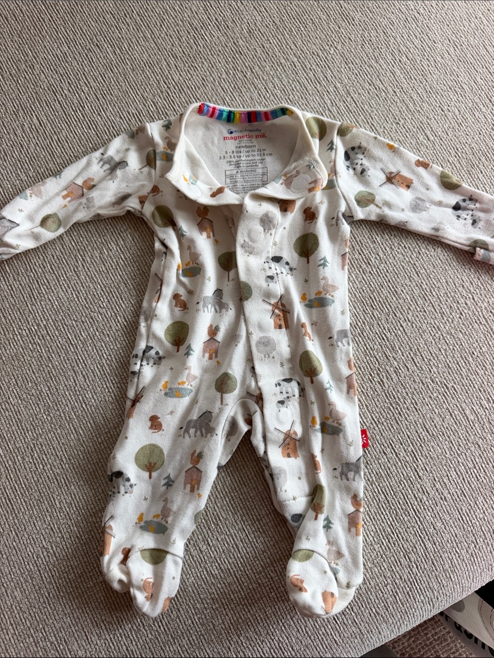 Magnetic Me Newborn Woodland Print Infant One-Piece
